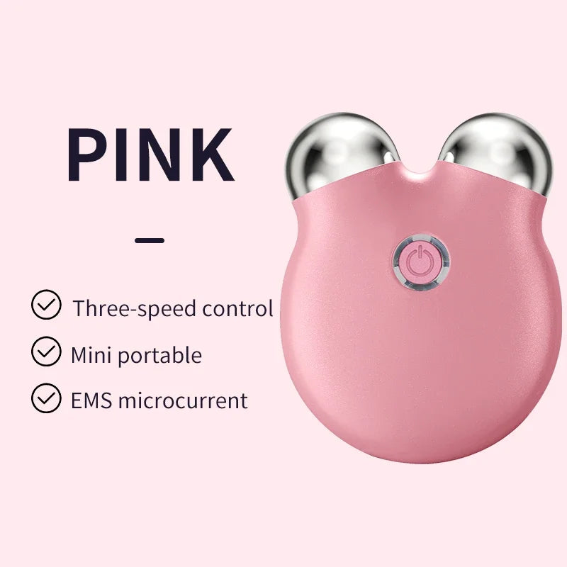 EMS Facial Massager Roller Microcurrent Face Lifting V-Face Roller Massage Machine Skin Rejuvenation Anti-Wrinkle Beauty Care